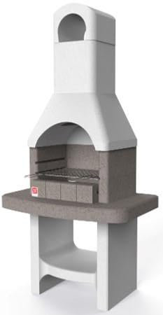 Barbecue en maçonnerie VERONA - grille 45 cm - charbon de bois