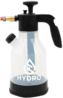 HYDRO V2 Pressure Spray Bottle 2L - Foaming Nozzle & Spray Nozzle Included - Use For Snowfoam & Pre Wash etc - Pressure Sprayer 2L