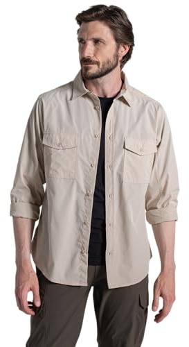 Craghoppers Mens Kiwi II Long Sleeve Hiking Shirt Anti-Insect UV Protection Outdoor Top