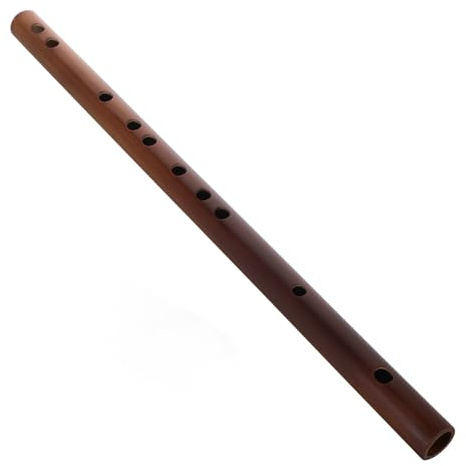 Kurze Bambusflöte in F-dur für Erwachsene, Chinesisches Musikinstrument | Satz, Bambus als Werkstoff, Khaki, Anfängerfreundlich, Klangqualität, Breiter Tonumfang