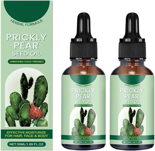 Olio di semi di fico d'India, olio di fico d'India spremuto a freddo al 100%, siero viso nutriente e idratante per pelli secche, riduce macchie scure e occhiaie