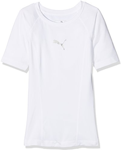 PUMA Mixte Enfant Liga Baselayer Tee Jr Sous-vêtement Fonctionnel, Puma White, 164 EU