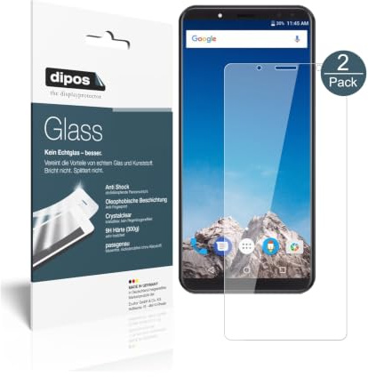dipos 2x Displayschutzfolie 9H klar für Vernee X