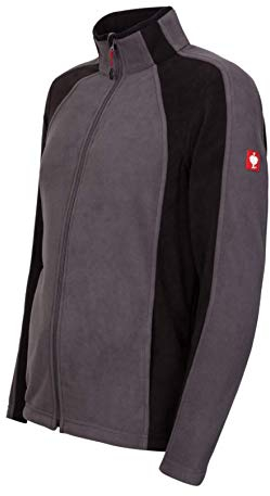 Engelbert Strauss e.s. microflece Jacke dryplexx Micro Weiss/Schwarz/Grau (Grau, XL)