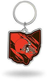 Rico Industries NFL Cleveland Browns State Shape Schlüsselanhänger