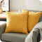 Topfinel Kissenbezug 65x65 cm 2er Set gelb Bettwäsche deko Wohnzimmer flauschig Chenille Kissenbezüge Kissenhülle Sofakissen dekokissen Kuschelkissen Zierkissen für Sofa Schlafzimmer