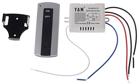 JENOR Télécommande sans fil interrupteur 1 canal on/off lampe récepteur émetteur