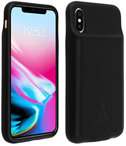 AKASHI TECHNOLOGY - Coque de Protection avec Batterie intégrée à Induction de 3500 mAh - Compatible avec iPhone X et XS