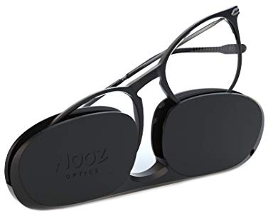 Nooz Optics - Blaulichtfilter brille ohne sehstärke Damen und Herren für Bildschirm, Smartphone, Gaming oder Fernsehen - Ovale Form - Schwarze Farbe - Alba Collection