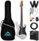 Eastrock 39 inch Full-Size Electric Guitar Kit for Junior Beginners, Starter Electric Guitar with 10w Amplifier Bag Capo Shoulder Strap String (39 Right Handed, Metallic Gray)