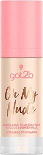 got2b Buildable Foundation Oh My Nude 010 Ivory, langanhaltendes Make-up für ein semimattes Finish, mit feuchtigkeitsspendendem AQUARICH-Komplex, 30 ml