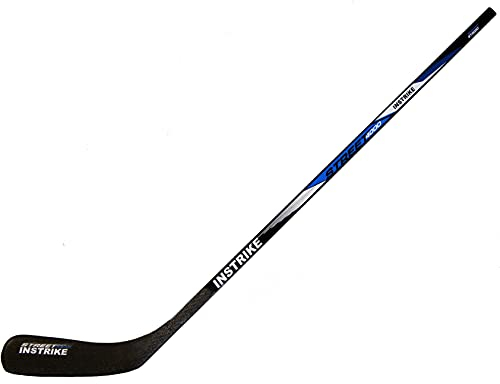 Instrike Street ST4000 Holzschläger Bambini 46 (ca. 117cm) für Straßen und Asphalt geeignet für Inlinehockey sowie Eishockey Premium Schläger… (Links - Linke Hand unten Also normal für Rechtshänder)