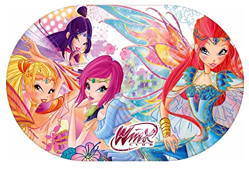 Winx Tischdecke aus weichem Kunststoff, rutschfest, faltbar, waschbar, 29 x 45 cm