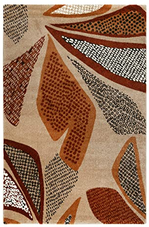 Esprit Home Teppich - Läufer, weicher moderner Kurzflor Teppich perfekt geeignet für das Wohnzimmer und Schlafzimmer, sehr pflegeleicht, Hazel (80 x 150 cm, beige Terracotta)