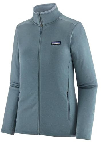 Patagonia Damen W's R1 Daily JKT Tops, Light Plume Grey-Steam Blue X-dye, X-Large