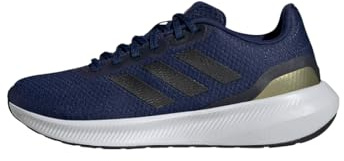 adidas Women's Runfalcon 3.0 Shoes Running, Dark Blue/Core Black/Gold Metallic, 6.5 UK