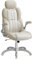 SONGMICS Office Chair, Ergonomic Gaming Chair, Adjustable Headrest, Tilt Function, Foldable Armrests, Swivel Castors, Adjustable Height, E-sports Chair, Cream White OBG065W12