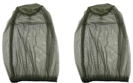 LYQNIHOB 2-in-1 Anti-Moskito-Kopfnetz-Set für Outdoor, Wandern & Camping - Mückenschutzhaube & Insektenschutz-Netz gegen Moskitos, Fliegen & Ungeziefer, 2pcs