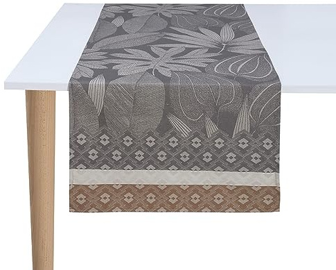 Le Jacquard Francais Tischläufer Nature Sauvage Elephant 27451, 50x150 cm