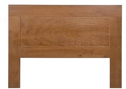 Cabecero para Somier, Madera de Pino Macizo, Serie Kalpe. Medidas: 110x2 cm (altoxfondo), Diferentes Medidas de somier y Elementos a Juego. (para somier 150, Cerezo)