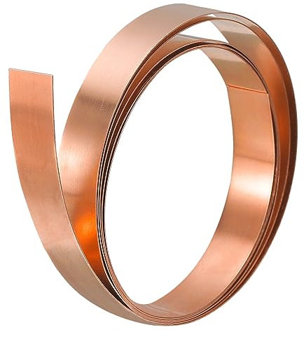 QUARKZMAN Cobre Hoja Rollo, Metal Lámina Placa 1000mm x 10mm x 0,5mm