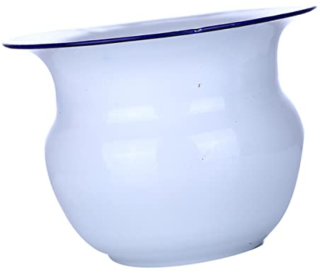 GLEAVI 1stück Mädchen Nachttopf Tragbarer Robuster Bettpfanne Für Zuhause Für Mädchen Und Senioren Einfache Handhabung Design Weiß