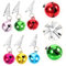 AOKWAWALIY DIY 24st Weihnachtsbartschmuck Bart Weihnachtsdekoration Weihnachtlicher Bartclip Jingle Bells Bartclips Miniatur-weihnachtsschmuck Bart Kugeln Weihnachtsbaum Weben