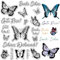 CRASPIRE Schmetterling Klare Stempel Deutsches Segenswort Wiederverwendbarer Poststempel Transparente Silikonstempelsiegel Für Die Tagebuchkartenherstellung Dekor DIY Scrapbooking Filmrahmen Fotoalbum
