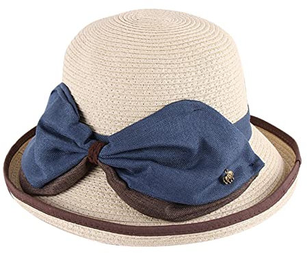 Kite Sonnenhut Sommerhüte für Frauen, breite Bongrace-Frauen, Strandhut, kleines, Sonnenkappe, Faltbare Damenhüte Gelber Hut (Beige, One Size)