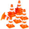 Bamberg Mini-Verkehrskegel, 10 Stück, Miniatur-Straßenkegel, Baukegel, Kinder-Verkehrskegel-Set, Verkehrszeichen, Spielzeug