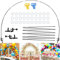 Table Balloon Arch Kit, Adjustable Balloon Arch Stand Kit for Birthday Wedding Graduation Baby Shower Bachelor Christmas Party Supplies Decoration