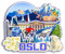 Quwsne Kühlschrankmagnet, Oslo, Norwegen, Kühlschrankmagnet, Stadt, Reise, Souvenirs, Touristengeschenke, 3D, klassische Sehenswürdigkeiten, handgefertigt, Handwerk, Heimdekoration, 2262