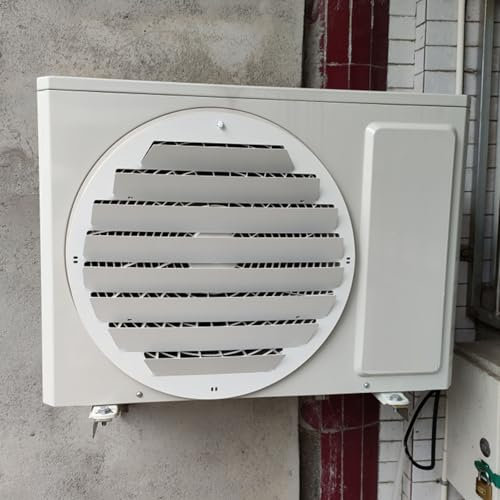 Copertura unità AC Esterna Deflettore condizionatore d'Aria,Prevenzione Anti-Diretta del soffiaggio dell'Aria Protezione Antivento dissipazione del Calore Deflettore otturatore in Acciaio inossidabi