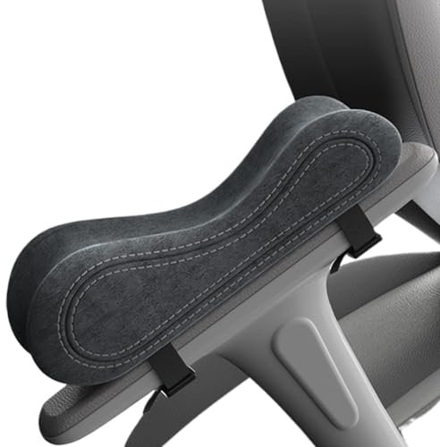 Jvjggag Computer Chair Pads, Arm Rest Cushions, Office Chair Cushion, Gaming Chair Pads, Comfortable Ergonomic Armrest Cushions Foam Armrest Pads for Office Chairs, Gray