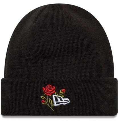 New Era Rose Icon Cuff Knit Beanie Mütze Black