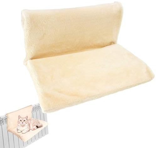 Hanges Katzenbett, Katzenkühler Hängematte warm und gemütlich hängende Katzenbett mit Metallrahmen Katze Fensterbett waschbarer und abnehmbares Katzenbett für Katzenschlafe, Katzenkühlerbetten