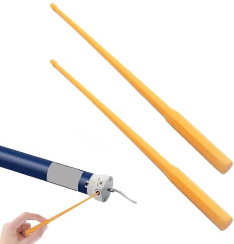 VYIBPDY 2 Piezas Motor para estores enrollables, Tubo Redondo de 21cm para persianas y estores, Motores para automatizar estores, Mecanismo con Interruptor, persiana electrica Interior.