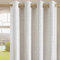 HORIMOTE HOME 100% Blackout Eyelet Curtains 66x90 Inch (2 Panels) - Thermal Insulated Curtain with Noise Reduction, Heavyweight Jacquard Woven Cream White Curtains for Bedroom,Living Room