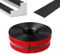 PVC Winkelprofil Kunststoff Selbstklebend Kantenschutz Eckenschutz Eckleiste Winkelleiste Treppen-Kantenschutz (Schwarz, 50mm*25mm *5M)