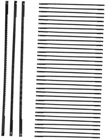 Generisch 36St Dekupiersägeblatt bastelzeug metall kappsäge metallsägeblatt Dekupiersägeblätter oszillierende Werkzeugklinge Laubsägeblätter Dekupiersäge Zubehör sk5 Kohlenstoffstahl Black