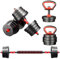 Kettlebell Weights 64Lbs, Adjustable Weights Dumbbells Set with Connector, 4 in 1 Free Weight Set at Home, Dumbbells, Barbells, Kettlebells, Push-Up Bars, Free Weight Set Fitness Workout Equipment