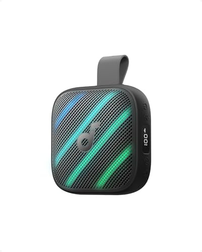 soundcore Boom Go 3i Portable Bluetooth Speaker by Anker, 24H Playtime, 15W Punchy Sound, Emergency Charging, Powerful BassUp 2.0, Bluetooth 6.0, IP68 Waterproof for Hiking/Cycling/Camping (Black)