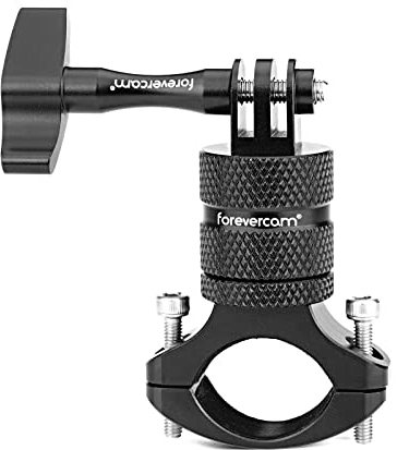 Forevercam Lenker Fahrradhalterung für Actionkamera Aluminiumlegierung 360Grad Rotation für GoPro Hero 13 12 11 10 9 8 7 Max AKASO Insta 360 DJI Apexcam Actioncam Rohr Stange Halter