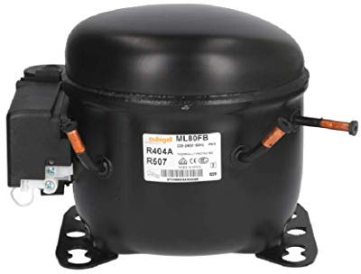 Compresseur d'air professionnel Cubigel ML80FB, Noir, 1/4 HP, R404A/R507, -10°C 507 W, -40°C 100 W, Inclus : Câble électrique