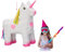 Relaxdays 2er Set Pinata Einhorn, zum Aufhängen, für Kinder, Mädchen, Geburtstag, zum Befüllen, HxBxT: 47 x 43 x 13 cm, weiß-rosa