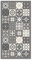 Panorama Tapis Vinyle du Sol Salon - Différentes Tailles - (Carreaux Ciments Gris 300x200 cm)