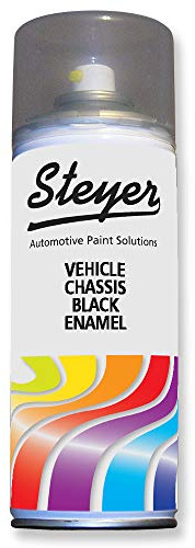 Steyer Aerosol Chassis Black Enamel Underbody Spray Paint and Tough & Durable Protection Coating