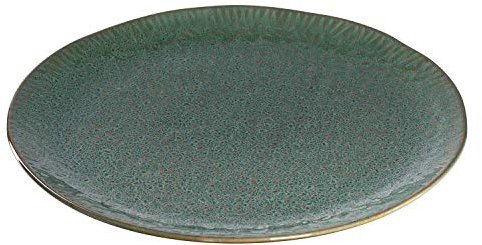 LEONARDO HOME Matera Plato de cerámica (32 cm), Color Verde