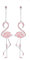 Holibanna Femmes Boucles d'oreilles Pendantes Flamant Rose Boucles d'oreilles Pendentif Animal Boucles d'oreilles Accessoires d'oreille pour Filles Femmes Été Anniversaire Plage