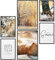 Papierschmiede® Mood Poster Set Let It Snow, Bilder Wohnzimmer Deko Schlafzimmer, 2x DIN A4 und 4x DIN A5, Schnee Weihnachten Winter - ohne Rahmen